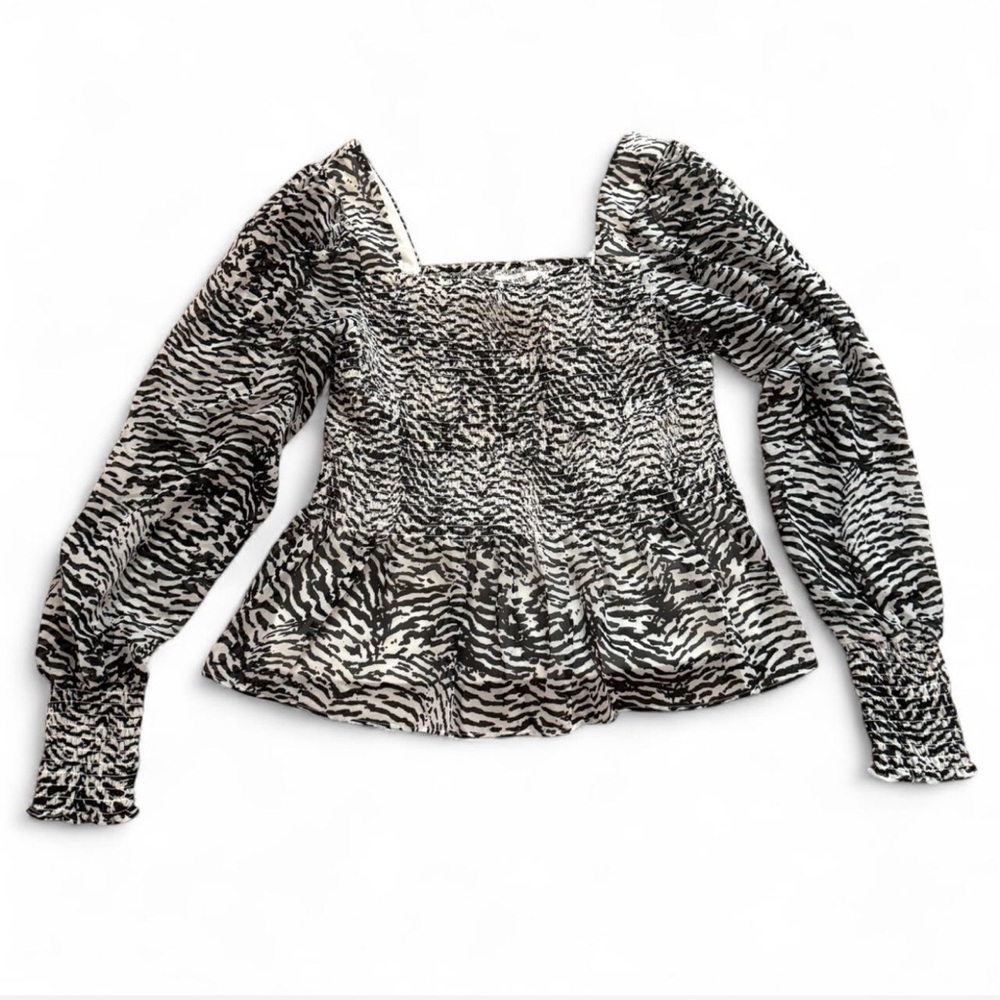 Nine West Zebra Print Blouse